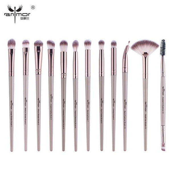 Anmor Makeup Brushes Set 12 pcs