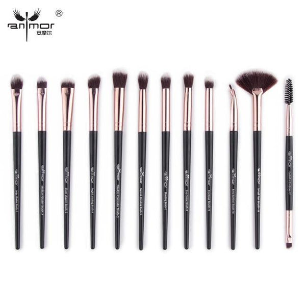 Anmor Makeup Brushes Set 12 pcs